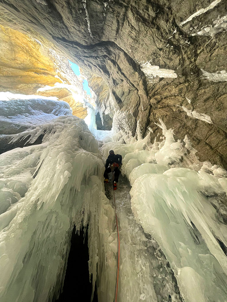 Alaskan Alpine Club Ice Climbing in Chitistone Canyon - Wrangell Mountains, Alaska